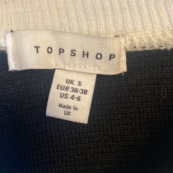 TOPSHOP Black and White Sweater - Picture 5 of 6